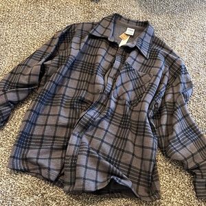 Pink Oversized Flannel Shacket